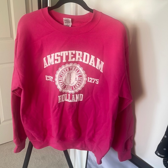 Hot Pink Oversized Crewneck - Picture 3 of 3